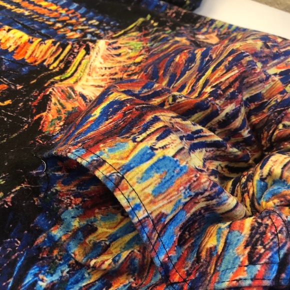 Yizzam Hoodie Sweat Shirt Size M, Van Gogh "Starry Night over the Rhone" - Picture 5 of 10
